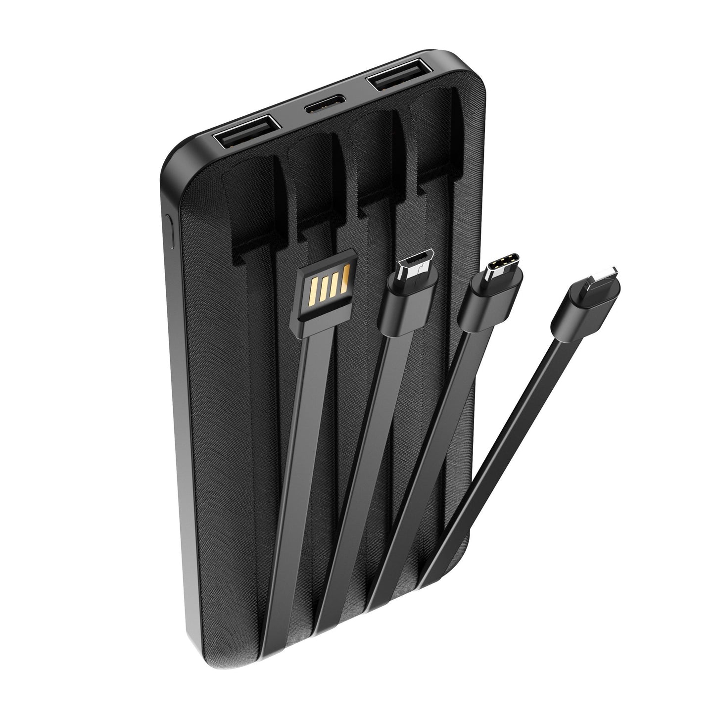 Forever External Battery TB-411, 10000mAh, 10W, 1 x Lightning - 1 x microUSB - 1 x USB-C - 2 x USB-A, Black
