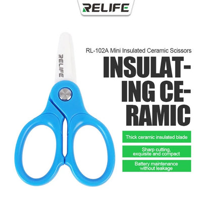 Relife RL-102A Shears, Ceramic Blades, Blue