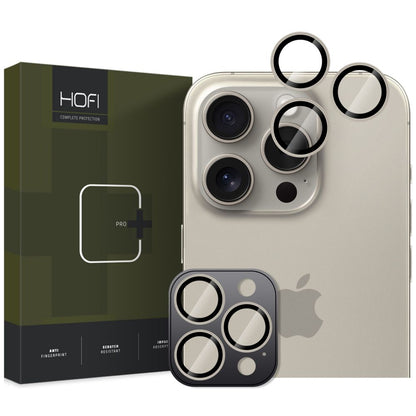 Protective Camera Back Cover HOFI CamRing PRO+ for Apple iPhone 16 Pro Max / 16 Pro, Glass Protected, Grey 